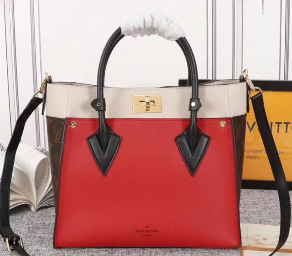 Replica Louis Vuitton On My Side Bag In Pirate Red