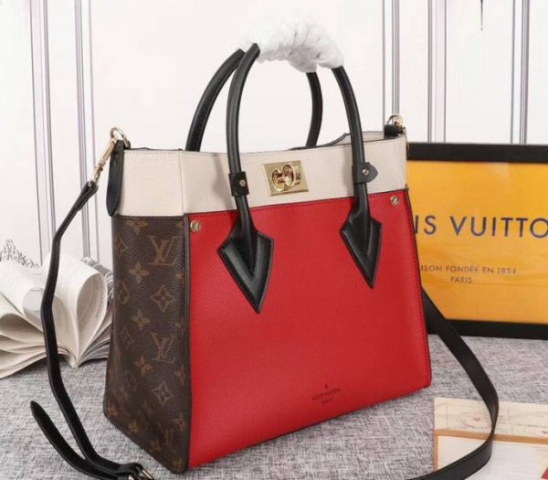 Replica Louis Vuitton On My Side Bag In Pirate Red - Image 2