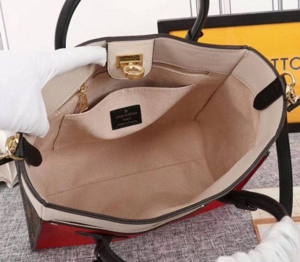 Replica Louis Vuitton On My Side Bag In Pirate Red - Image 4