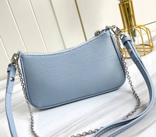 Replica Louis Vuitton Epi Leather Easy Pouch On Strap In Bleu Celeste Blue - Image 3