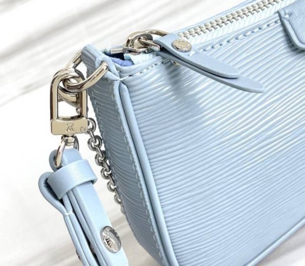 Replica Louis Vuitton Epi Leather Easy Pouch On Strap In Bleu Celeste Blue - Image 8