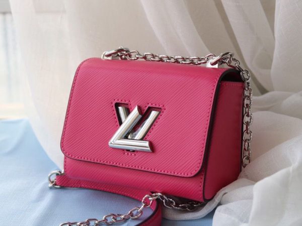 Replica Louis Vuitton Epi Leather Twist Mini Bag In Pink
