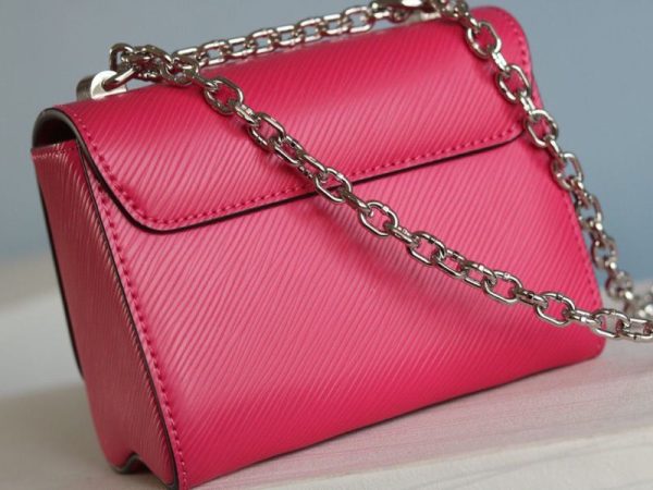 Replica Louis Vuitton Epi Leather Twist Mini Bag In Pink - Image 4