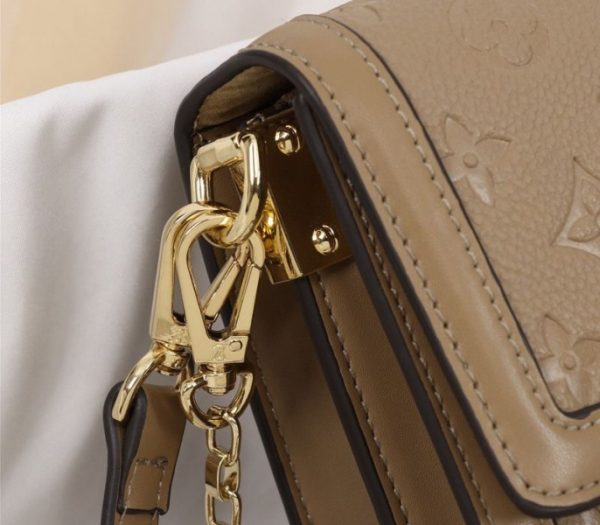 Replica Louis Vuitton Monogram Empreinte Dauphine Bag In Brown - Image 9