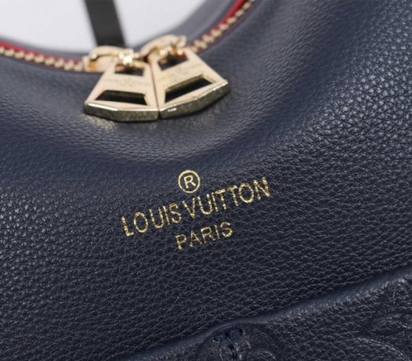 Replica Louis Vuitton Monogram Empreinte Leather Maida Hobo In Navy Blue - Image 7