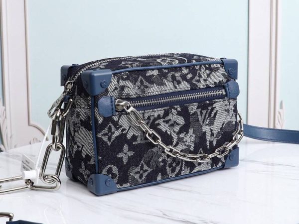 Replica Louis Vuitton Monogram Tapestry Canvas Mini Soft Trunk Bag - Image 2