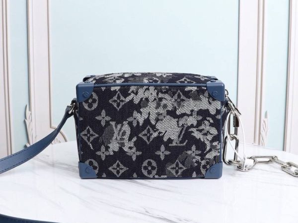 Replica Louis Vuitton Monogram Tapestry Canvas Mini Soft Trunk Bag - Image 3