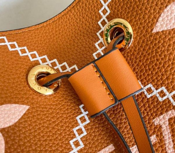 Replica Louis Vuitton Spring 2022 Monogram Empreinte NeoNoe MM Bag In Arizona Brown - Image 6