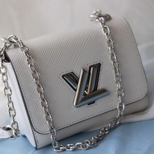 Replica Louis Vuitton Epi Leather Twist Mini Bag In Off-White