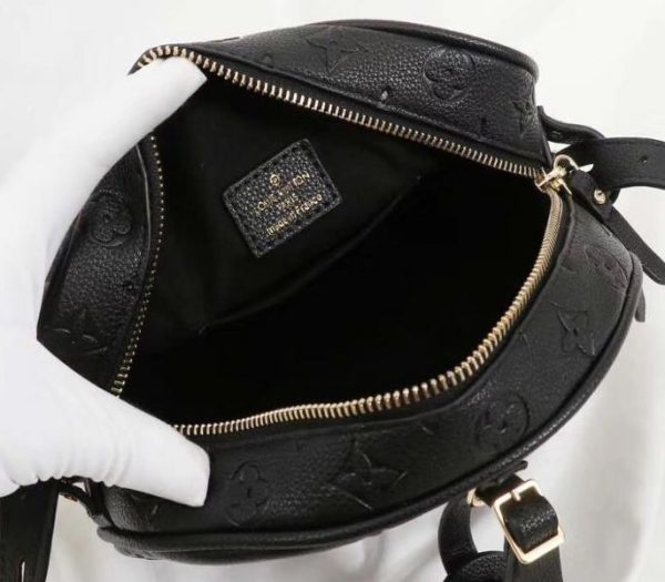 Replica Louis Vuitton Monogram Empreinte Boite Chapeau Souple MM Bag In Black - Image 5
