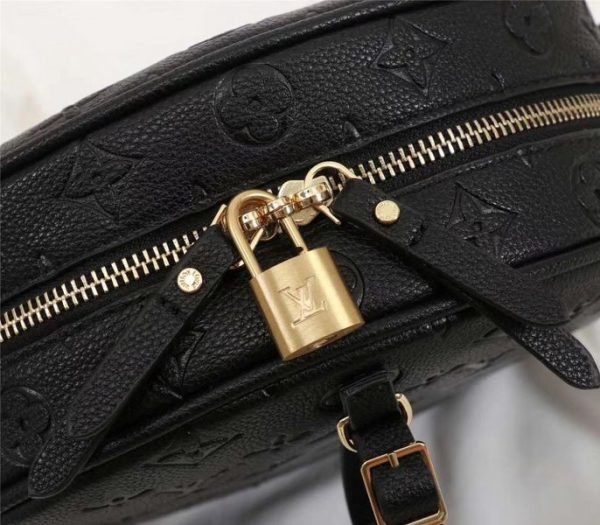 Replica Louis Vuitton Monogram Empreinte Boite Chapeau Souple MM Bag In Black - Image 6