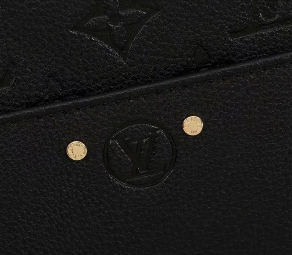Replica Louis Vuitton Monogram Empreinte Boite Chapeau Souple MM Bag In Black - Image 7