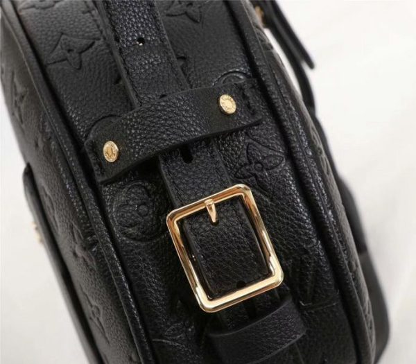 Replica Louis Vuitton Monogram Empreinte Boite Chapeau Souple MM Bag In Black - Image 8