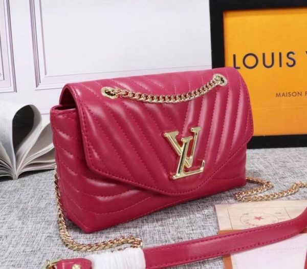 Replica Louis Vuitton New Wave Chain Bag In Agathe Pink - Image 2