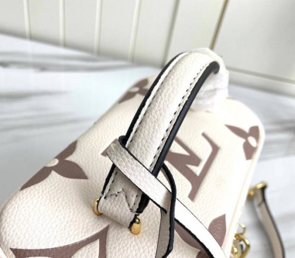 Replica Louis Vuitton Bicolor Monogram Empreinte Vanity PM Bag In Cream And Bois De Rose Pink - Image 6