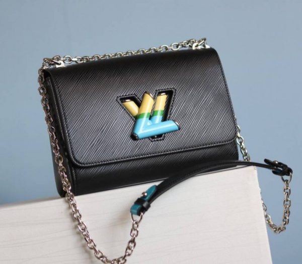 Replica Louis Vuitton Epi Leather Twist MM Limited Edition Bag In Black