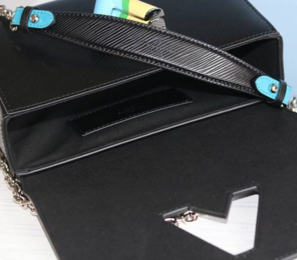 Replica Louis Vuitton Epi Leather Twist MM Limited Edition Bag In Black - Image 8
