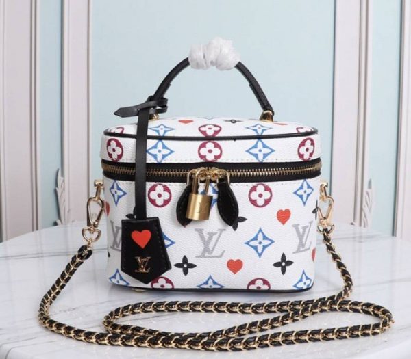 Replica Louis Vuitton Game On Vanity PM Bag In White