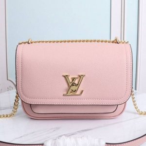 Replica Louis Vuitton Lockme Chain PM Bag In Pink