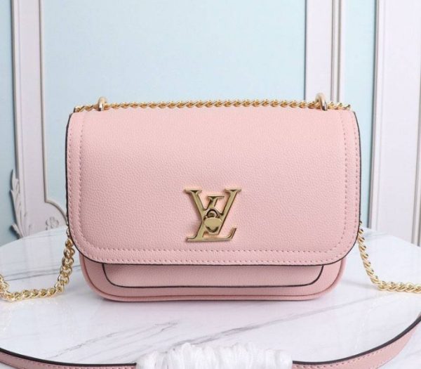 Replica Louis Vuitton Lockme Chain PM Bag In Pink