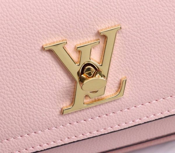 Replica Louis Vuitton Lockme Chain PM Bag In Pink - Image 7