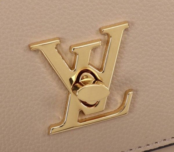 Replica Louis Vuitton Lockme Clutch In Galet Gray - Image 7