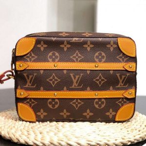 Replica Louis Vuitton Monogram Canvas Soft Trunk Pouch