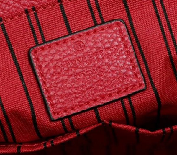 Replica Louis Vuitton Monogram Empreinte Melie Hobo In Red - Image 7