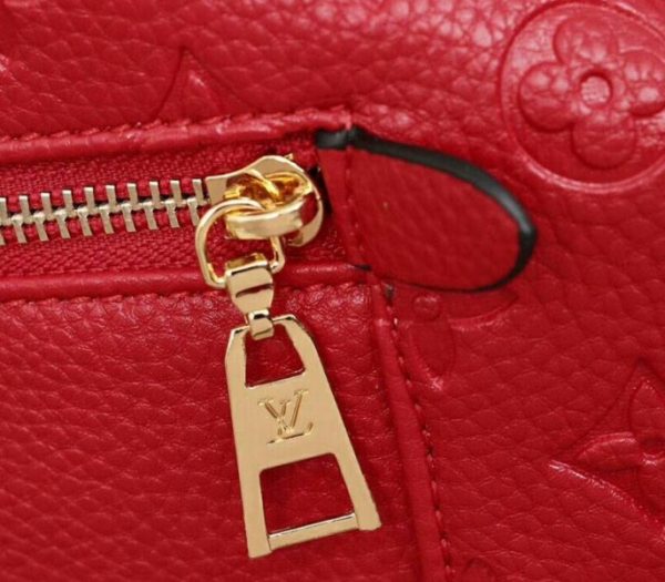 Replica Louis Vuitton Monogram Empreinte Melie Hobo In Red - Image 8