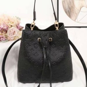Replica Louis Vuitton Monogram Empreinte NeoNoe MM Bag In Black
