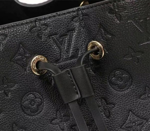 Replica Louis Vuitton Monogram Empreinte NeoNoe MM Bag In Black - Image 7