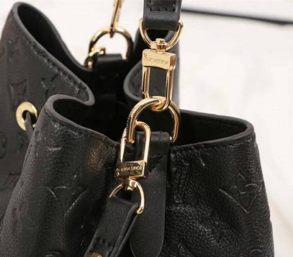 Replica Louis Vuitton Monogram Empreinte NeoNoe MM Bag In Black - Image 8