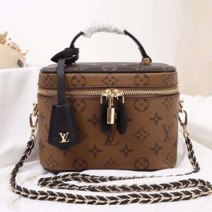 Replica Louis Vuitton Monogram Reverse Canvas Vanity PM Bag