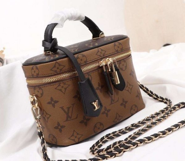 Replica Louis Vuitton Monogram Reverse Canvas Vanity PM Bag - Image 2