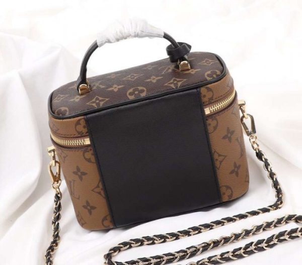 Replica Louis Vuitton Monogram Reverse Canvas Vanity PM Bag - Image 3