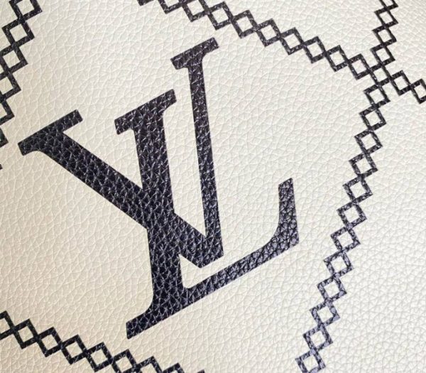 Replica Louis Vuitton Spring 2022 Monogram Empreinte NeoNoe MM Bag In Cream - Image 7