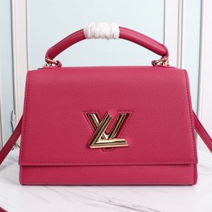 Replica Louis Vuitton Twist One Handle MM Handbag In Rose