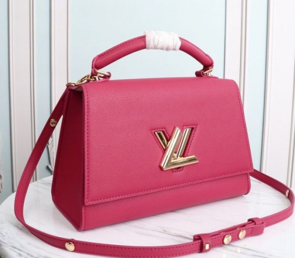 Replica Louis Vuitton Twist One Handle MM Handbag In Rose - Image 2