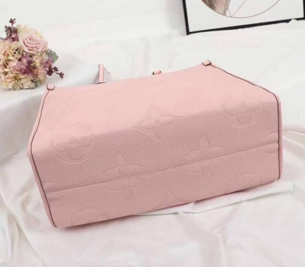 Replica Louis Vuitton Monogram Empreinte Giant Onthego GM Tote In Pink - Image 4