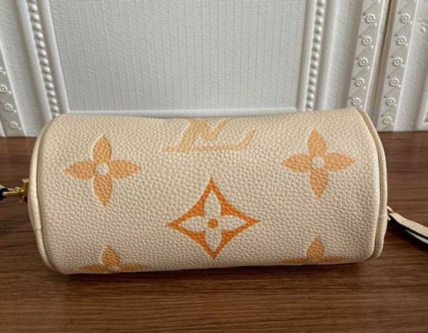 Replica Louis Vuitton Bicolor Monogram Empreinte Papillon BB Bag In Cream And Saffron - Image 4