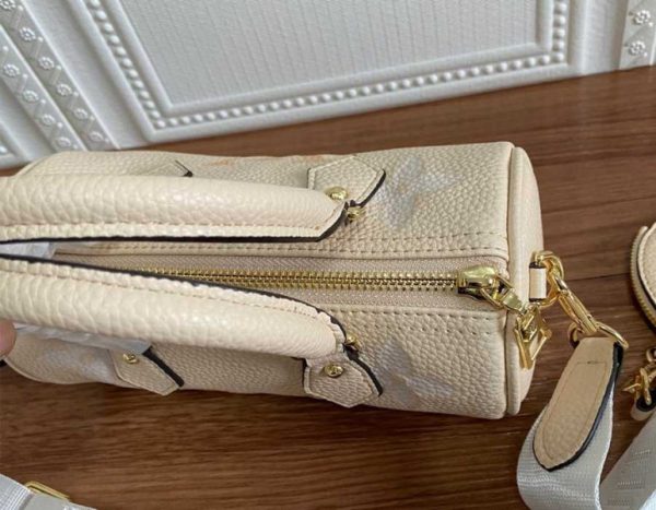 Replica Louis Vuitton Bicolor Monogram Empreinte Papillon BB Bag In Cream And Saffron - Image 8