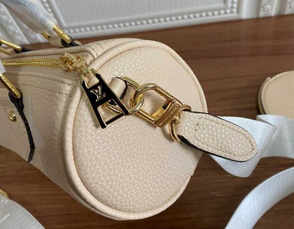 Replica Louis Vuitton Bicolor Monogram Empreinte Papillon BB Bag In Cream And Saffron - Image 9