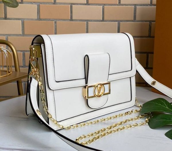 Replica Louis Vuitton Dauphine Lugano MM Off Bag In Off-White - Image 2