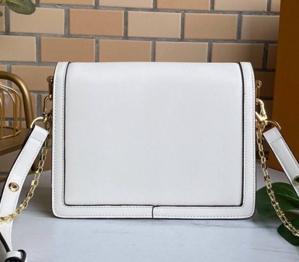 Replica Louis Vuitton Dauphine Lugano MM Off Bag In Off-White - Image 3