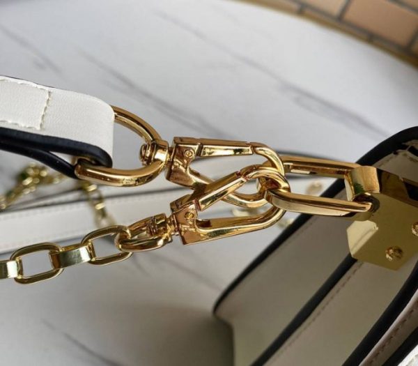 Replica Louis Vuitton Dauphine Lugano MM Off Bag In Off-White - Image 9