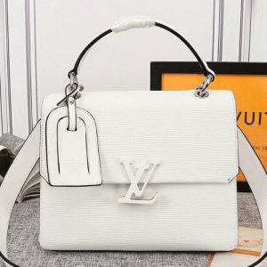 Replica Louis Vuitton Epi Leather Grenelle MM Blanc Bag In Optic White