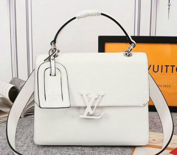 Replica Louis Vuitton Epi Leather Grenelle MM Blanc Bag In Optic White