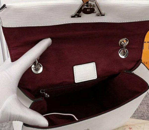 Replica Louis Vuitton Epi Leather Grenelle MM Blanc Bag In Optic White - Image 6