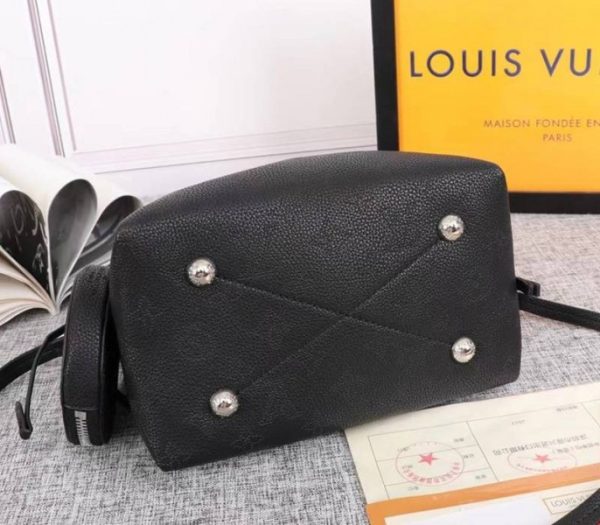 Replica Louis Vuitton Mahina Bella Bag In Black - Image 5