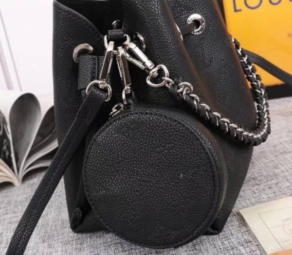 Replica Louis Vuitton Mahina Bella Bag In Black - Image 7